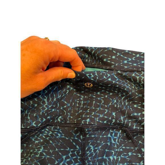 Lululemon Pure Practice Pant Leggings Samba Snake Kayak Blue Hero Blue 4 - Picture 17 of 17